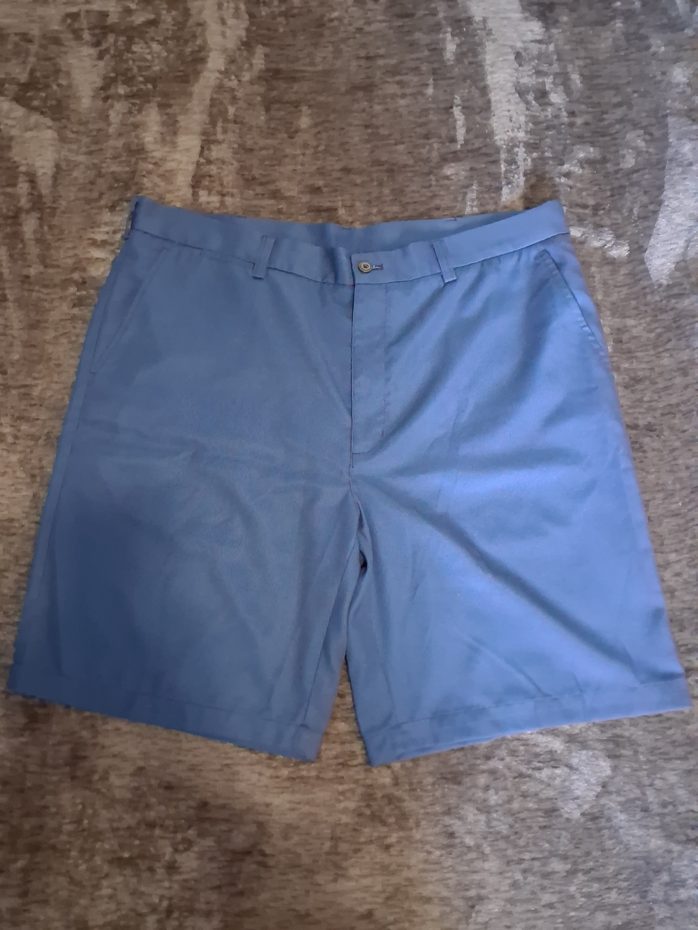 GrandSlam Performance Blue Chino Shorts Waist Flat Front Mens Size 40